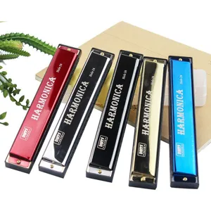 Metal Tremolo Harmonica Double Row Professional Musical Instrument For Kids Students Beginners Performance