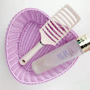 Panier de rangement tressé en plastique rose macaron organisateur de bureau déco