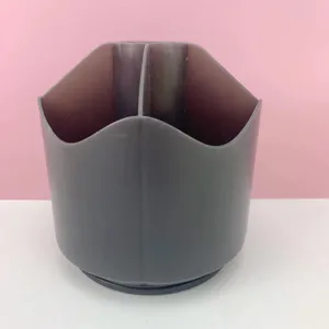 Porte-stylo rotatif organisateur de pinceaux de maquillage vue detail pour bureau