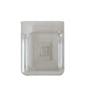 Caja de almacenamiento de pared transparente, organizador de mesita de noche sin perforaciones.