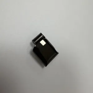 Black stainless steel magnetic clasp for jewelry making, close-up view