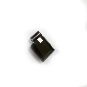 Black stainless steel magnetic flat clasp for jewelry making and leather rope cords