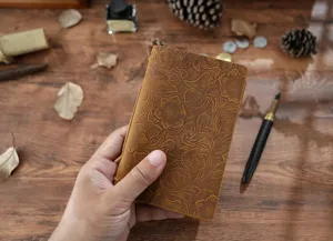 Handgemachte Vintage Echtleder Notizbuch Taschenformat gepaart Tagebuch zum Schreiben Skizzieren.