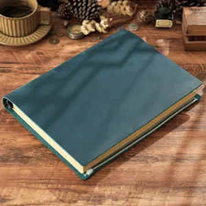 Quaderno con anelli in vera pelle A4 agenda vintage spessa taccuino retrò per ufficio