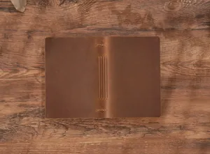 Handgemachtes echtes Leder Taschennotizbuch Vintage Retro braun Tagebuch Skizzenbuch Geschenk