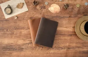 Vintage Rindsleder Notizbuchhülle handgemachte Retro Reisetagebuch Schutzhülle Cover.