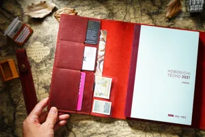 Echtes Leder Planer Schutzhülle Vintage A5 Notizbuch Umschlag Multi-Fächer Organizer Etui