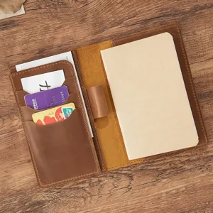 Vintage Echtes Leder Reise Journal Notizbuch Handgemachte Crazy Horse Rindsleder Tagebuch Planer Retro Büro Schreibbuch