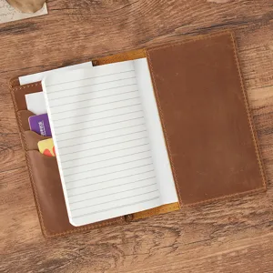 Vintage Rindsleder Notizbuchhülle handgemachte Reisetagebuch Tagebuch Cover aus echtem Leder