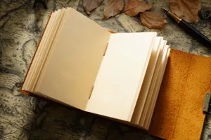 Vintage handgemachte Leder Notizbuch mit leeren Seiten, Retro Tagebuch für Geschenke.