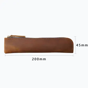 Astuccio per matita in vera pelle rétro minimalista per cover protettiva Apple Pencil 200mm