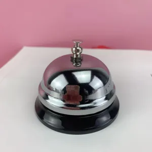 Timbre de escritorio de metal timbre de servicio para restaurante aula juego respuesta entrenamiento.