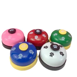 Colorful metal pet training bells interactive clickers for dogs, cats, games set.