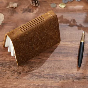 Handgemachte echte Leder Notizbuch Retro Tagebuch tragbar Vintage Skizzenbuch Geschenk.