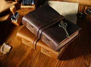 Taccuino vintage in vera pelle fatto a mano diario taccuino di schizzi per viaggi