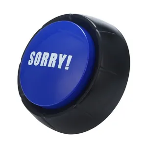Divertido botón de sonido juguete de escritorio juego de fiesta interactivo buzzer azul
