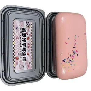 Boxed slow rebound cake squishy toy, cute stress relief sensory toy for kids and adults.