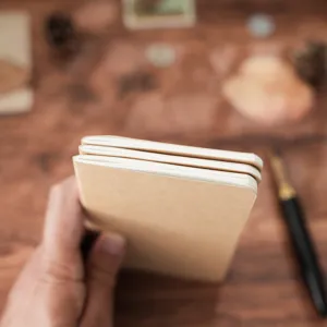Carnet de voyage en papier kraft recharge TN, cahier journal intime planificateur.