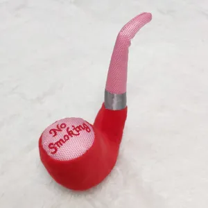 Giocattolo di peluche per animali a forma di pipa super morbido con fischietto cucciolo.