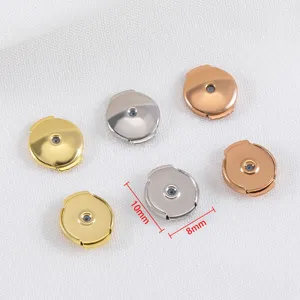 Professional large saucer earring backs with silicone core in gold silver 10mm size