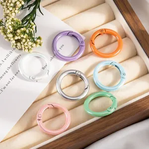 Hebillas de resorte de aleación de 25mm de colores para la creación de joyas DIY y artes