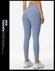 Leggings da yoga vita alta push-up pantaloni sportivi fitness elastici donna