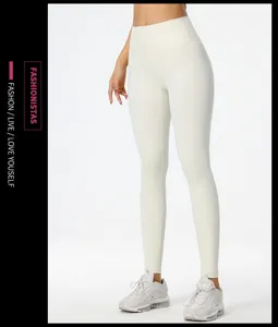 Leggings da yoga senza cuciture a vita alta push-up, pantaloni sportivi elastici.