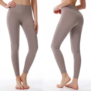 Pantaloni da Yoga Senza Cuciture a Vita Alta da Donna Leggings Fitness Push-Up Pantaloni da Palestra Sportivi Elastici