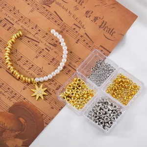 Premium 18K gold plated copper triangle spacer beads for DIY jewelry making and bracelets
