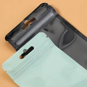 Plastic Gripzakjes Sieraden Verpakkingzakjes Hersluitbare Opbergzakjes Met Transparant Venster En Ophanggat Voor Kleine Artikelen