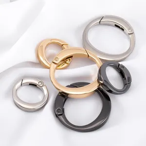 Legering O-vormige veerringen voor sleutelhangers en tassen in diverse metalen afwerkingen