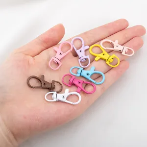 Colorful alloy lobster claw clasps set for DIY jewelry making and keychain accessories