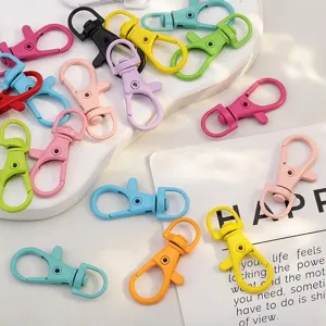 Vibrant mixed color alloy lobster claw clasps for DIY jewelry and bag accessories
