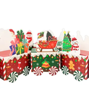 Boîtes de calendrier de l'Avent de Noël en forme de train pour bonbons et cadeaux festifs