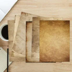 Set de 48 hojas de papel decorativo A4 vintage de estilo antiguo para scrapbooking