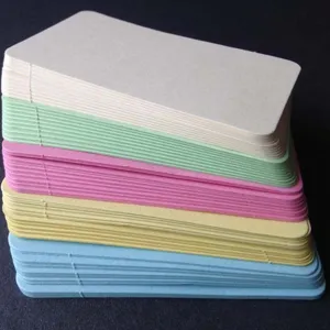 Set de tarjetas flash en blanco de colores pastel para estudio o notas
