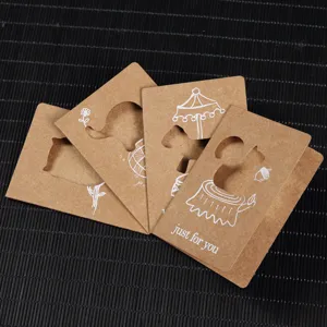 Vintage kraft paper greeting cards with laser-cut animal designs and envelopes