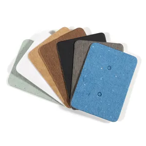 Set of multicolored small cardstock for earring and stud display DIY accessories