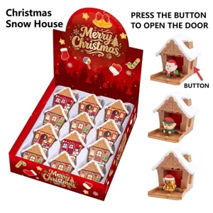 Weihnachten Halloween Interaktives Pop Up Pilz Schneehaus Aufziehbare Spinne Vampir Spielzeug Für Kinder Party Geschenk