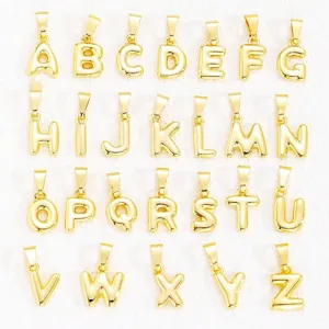 Pendentif lettre or collier breloques alphabet initiale bijoux accessoires pour femmes quotidien