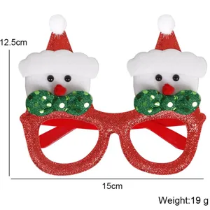 Weihnachts-Schneemann-Partybrille Spezifikationen Größe 15cm x 12,5cm, Gewicht 19g Detail
