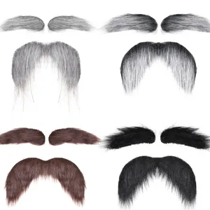 Halloween Realistischer Falscher Bart Schnurrbart Weihnachtsmann Langhaar Synthetikbart Party Verkleidung Cosplay Kostümzubehör Für Damen Herren
