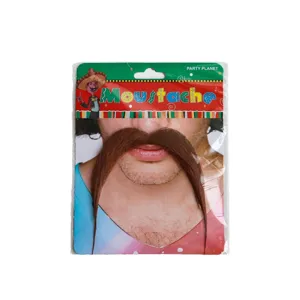 Realistischer brauner langer Kunstbart für Halloween Maskerade Party Requisiten Deko
