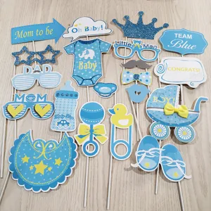 Einhorn Babyparty Fotorequisiten Papier Requisiten Für Jungen Mädchen Geburtstag Party Dekoration Zubehör