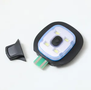 Afneembare LED-lichtmodule voor winterse gebreide muts, draagbare USB oplaadbare lamp.