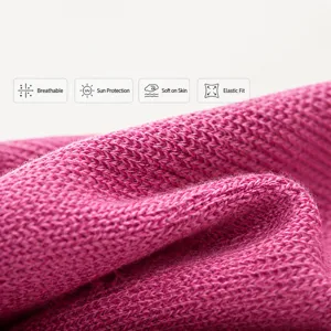Ice silk fabric close-up view of breathable sun protection outdoor sports gloves detail