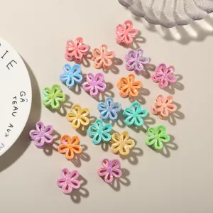 Mini Mollette per Capelli a Fiore Carine Colori Caramella Plastica Laccata Piccole Mollette per Capelli Donna Gioielli