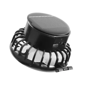 Draagbare zonne-koelventilator vervangingsonderdeel met USB-poort en zonnepaneel.