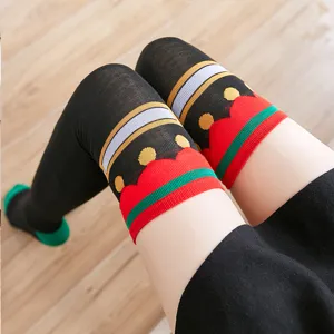 Over-the-knee Christmas stockings thigh-high socks for holiday party student style main view
