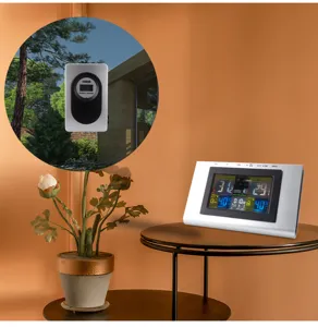 Stazione meteorologica wireless digitale a colori con igro-termometro interno ed esterno.